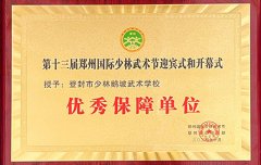 鹅坡武校荣获第十三届郑州国际少